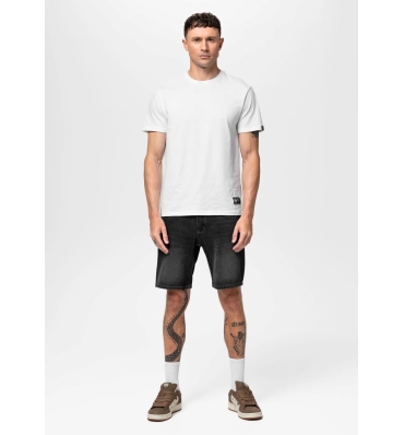 PitBull West Coast – pánske džínsové šortky BAYSIDE v čiernom prevedení