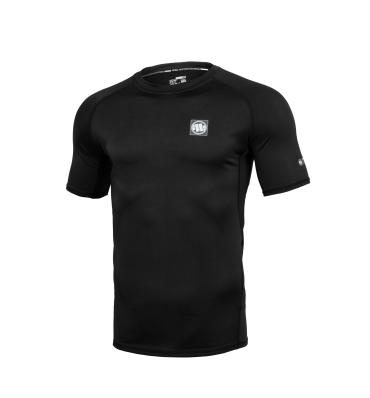PitBull West Coast - pánsky rashguard Performance SMALL LOGO čierny