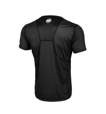 PitBull West Coast - pánsky rashguard PERFORMANCE MESH CARBON SMALL LOGO čierny (1)