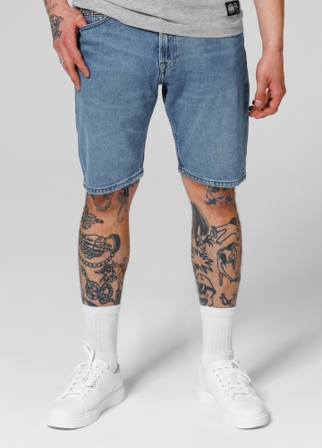 PitBull West Coast - pánské jeansové šortky HIGHLANDER classic wash (1)