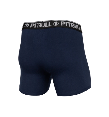 PitBull West Coast - sada 3ks boxeriek PITBULL - čierne/šedé melír/tmavomodré (3)