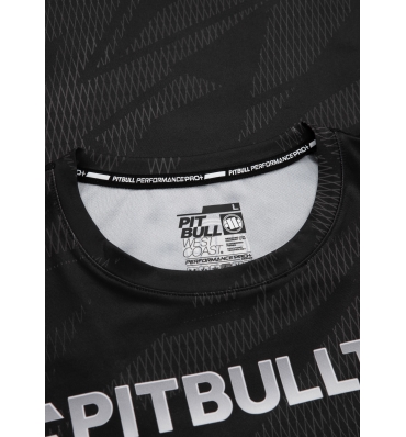 PitBull West Coast - Pánsky funkčný tričko HASHTAG Rashguard, čierne (3)