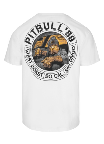 PitBull West Coast - pánské triko DRIVING bílé