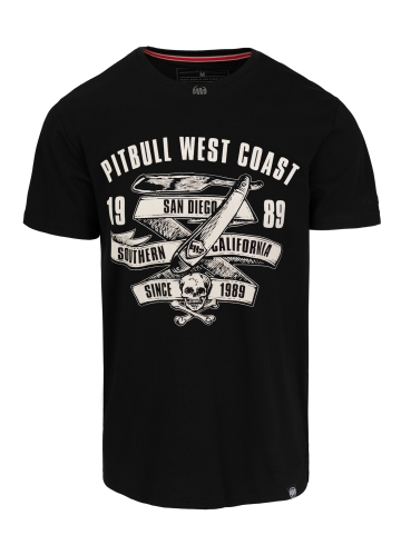 PitBull West Coast - pánské triko OLDSCHOOL RAZOR černé