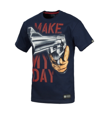PitBull West Coast - pánske tričko MAKE MY DAY tmavomodré