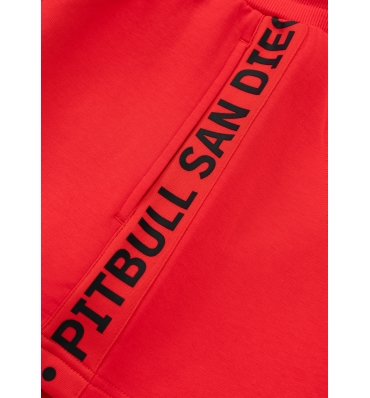 PitBull West Coast - dámské šortky EXPLORY TAPE červené (3)