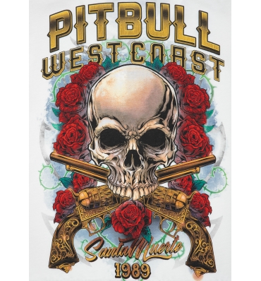 PitBull West Coast - pánske tričko SANTA MUERTE biele (4)