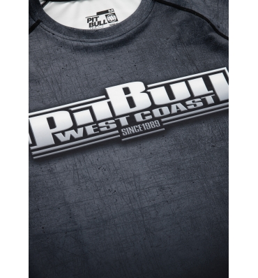 PitBull West Coast - Pánsky rashguard SCRATCH čierny/sivý (2)