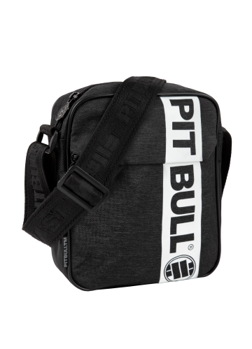 PitBull West Coast - HILLTOP 2 taška cez rameno, čierna/biela