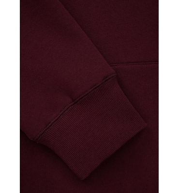 PitBull West Coast - pánská KP mikina SMALL LOGO burgundy (4)