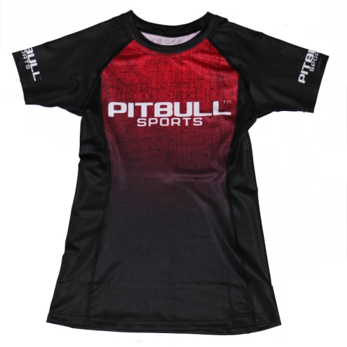 PitBull West Coast - dámske rashguard SCRATCH ružové (1)
