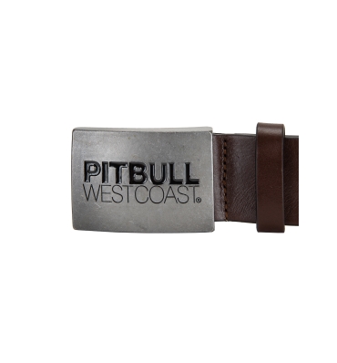 PitBull West Coast - kožený opasek TNT hnědý (1)