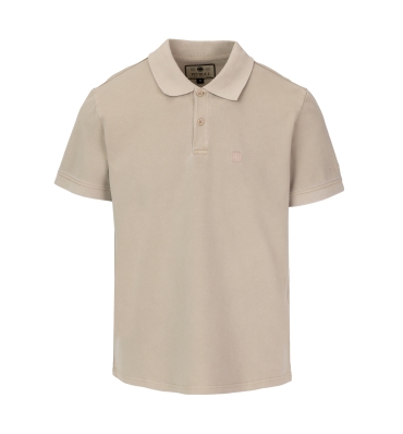 PitBull West Coast - pánské triko WASHED POLO pískové