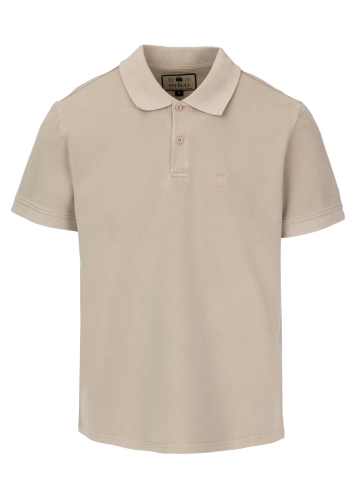 PitBull West Coast - pánske tričko WASHED POLO pieskové