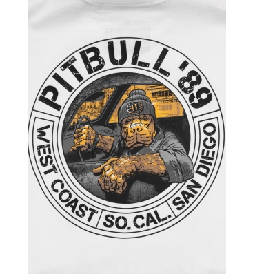 PitBull West Coast - pánske tričko DRIVING biele (3)