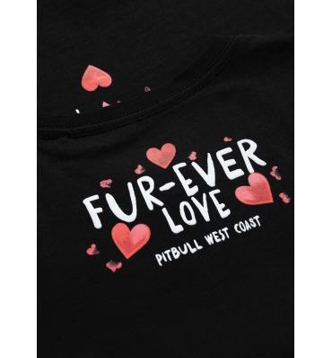 PitBull West Coast - dámské triko FUR EVER LOVE černé (4)