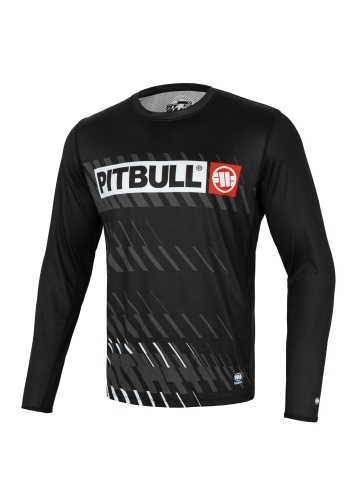 PitBull West Coast - pánsky LS rashguard Performance Mesh STREET DOG čierny