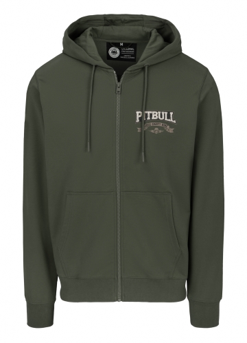 PitBull West Coast - pánská KPZ mikina TROUBLEMAKER zelená