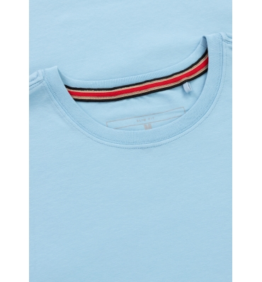 PitBull West Coast - pánske tričko slim fit MINIMAL svetlo modré (2)