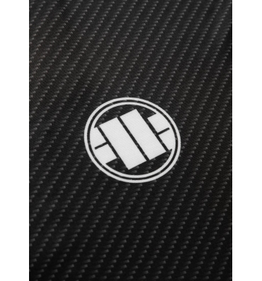 PitBull West Coast - Pánsky PERFORMANCE MESH CARBON SMALL LOGO Rashguard, čierny (3)