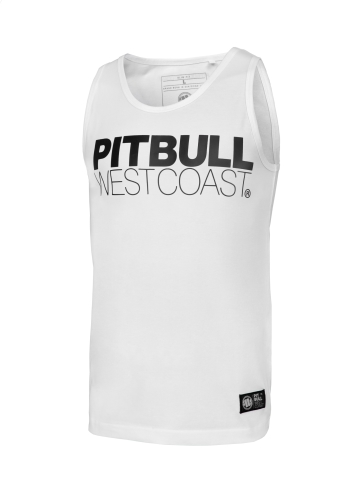 PitBull West Coast - pánske slim fit TNT tielko, biele