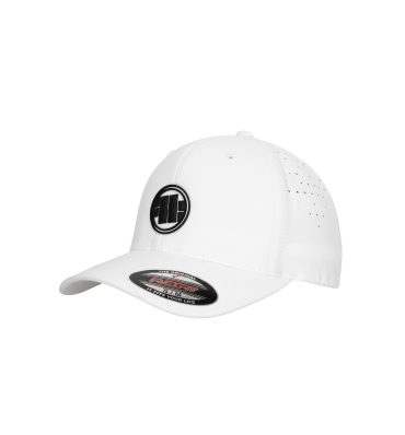 PitBull West Coast - čiapka s logom FLEXFIT PERFORATED biela