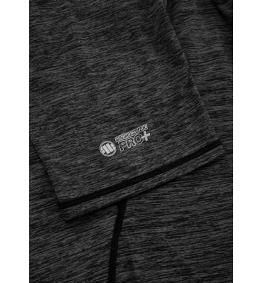 PitBull West Coast - pánsky rashguard Performance SMALL LOGO šedé melírovanie (4)