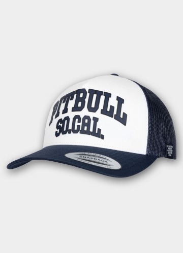 PitBull West Coast - kšiltovka snapback SO CAL retro Trucker bílomodrá