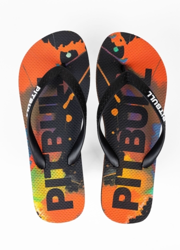PitBull West Coast - Flip Flop WATER COLOUR čierne
