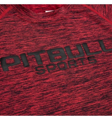 PitBull West Coast - dámsky rashguard PERFORMANCE koralové melírovanie (2)