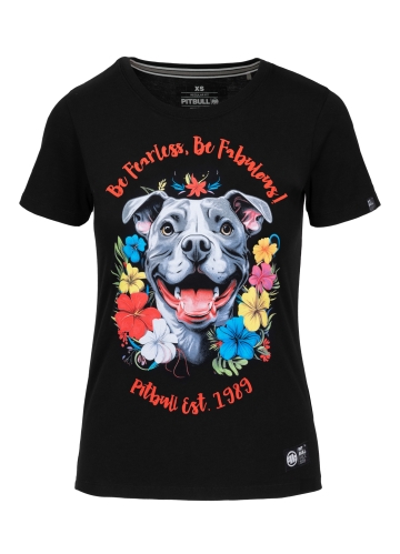 PitBull West Coast - dámske tričko HAPPY PIT 2 čierne