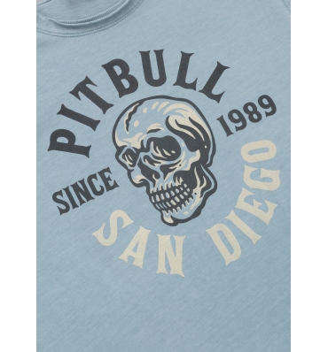 PitBull West Coast - pánské triko SKULL LOGO modré (3)