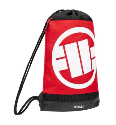 PitBull West Coast - LOGO 2 taška na športovú obuv - čierna/červená