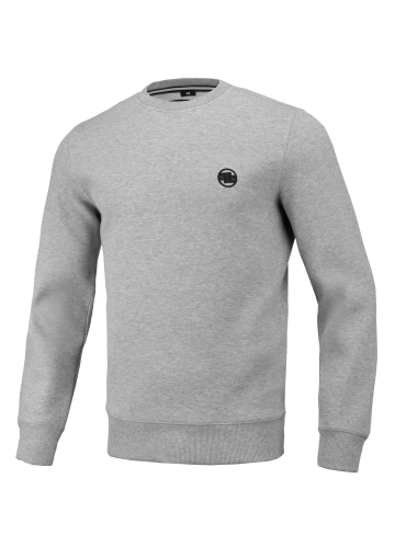 PitBull West Coast - pánská mikina SMALL LOGO premium pique šedá