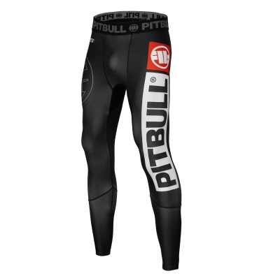 PitBull West Coast - pánske legíny HILLTOP SPORTS čierne