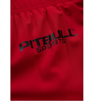 PitBull West Coast - dámské šortky PERFORMANCE SMALL LOGO červené (5)