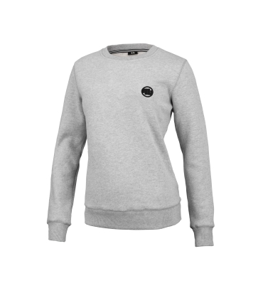 PitBull West Coast - dámska mikina SMALL LOGO šedá melírovaná