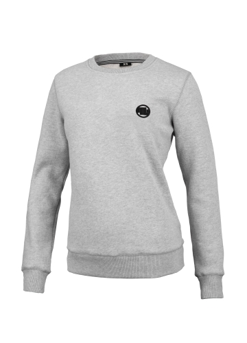 PitBull West Coast - dámska mikina SMALL LOGO šedá melírovaná