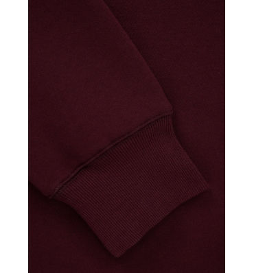 PitBull West Coast - pánská mikina SMALL LOGO burgundy (4)