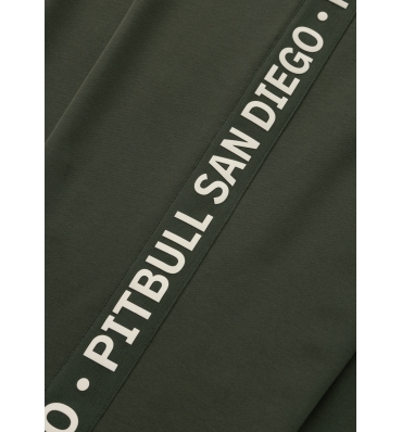 PitBull West Coast - pánské tepláky TAPE PARKER tmavě zelené (4)