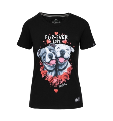PitBull West Coast - dámské triko FUR EVER LOVE černé