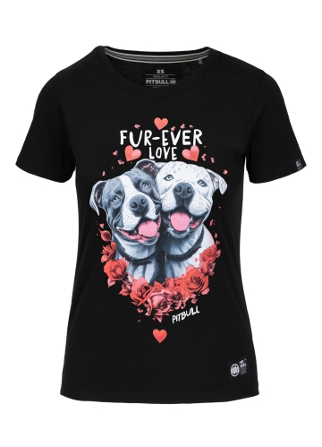 PitBull West Coast - dámské triko FUR EVER LOVE černé