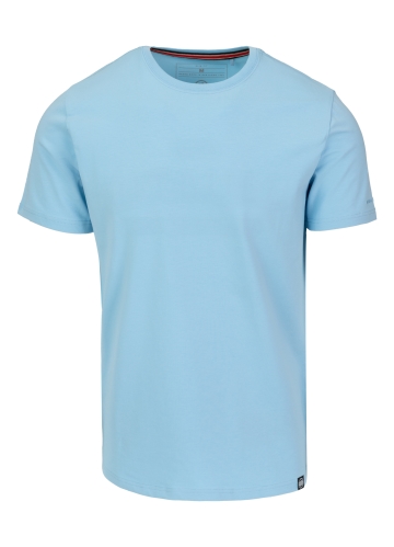 PitBull West Coast - pánske tričko slim fit MINIMAL svetlo modré