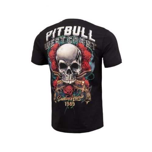 PitBull West Coast - Pánske tričko SANTA MUERTE čierne