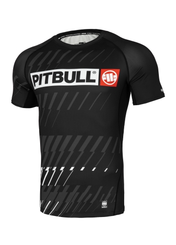 PitBull West Coast - pánsky rashguard STREET DOG čierny