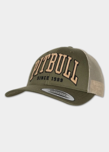 PitBull West Coast - kšiltovka snapback MESH PITBULL NORTON olivovopísková