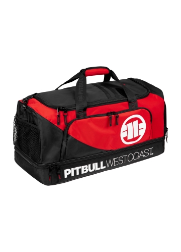 PitBull West Coast - veľká športová taška LOGO 2 TNT čierno/červená