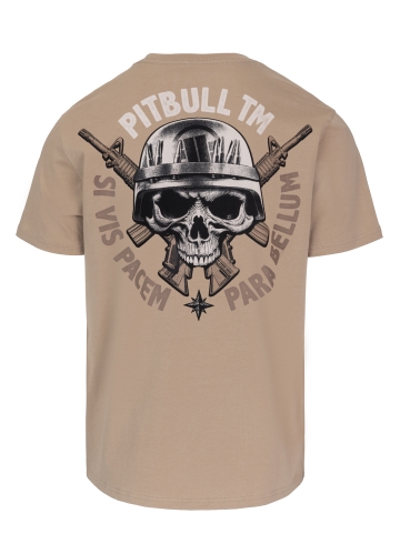 PitBull West Coast - pánské triko PARABELLUM béžové