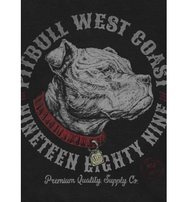 PitBull West Coast - pánska mikina STRENGHT & RESPECT washed grafitová (3)