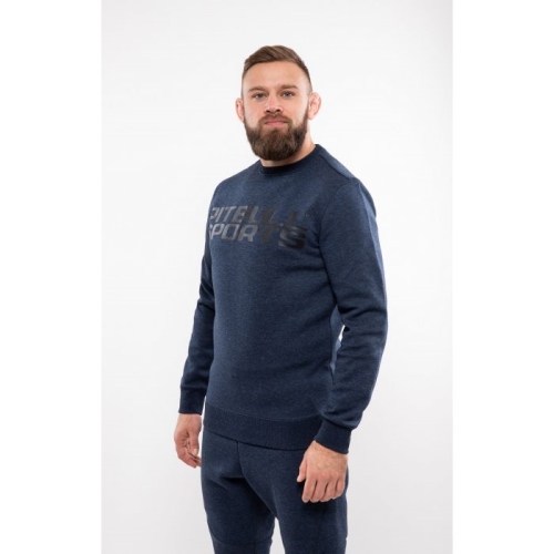 PitBull West Coast - pánska mikina FLIPPER, tmavomodrá